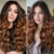 cheap Synthetic Trendy Wigs-Wig for Women Long Curly Wavy Wigs Natural Looking Synthetic Heat Resistant Fiber Wig, Lace Hairline Wig for Daily Use Cosplay