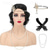 economico Accessori per acconciature-Accessori flapper anni &#039;20, set di accessori per costumi Gatsby per donne, copricapo anni &#039;20, collana di perle, porta guanti