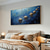 cheap Landscape Paintings-Handmade Original Stones Painting Oil Painting On Canvas Abstract Pool Painting Wall Art for Home Decor With Stretched Frame/Without Inner Frame Painting