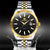 abordables Relojes de Cuarzo-Relojes Olevs Reloj de Cuarzo Simple Ocio Impermeable Reloj de Deportes de Hombre con Calendario Luminiscente Tendencia de Moda Viaje