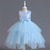cheap Flower Girl&#039;s Dresses-Flower Girl Dress Kid&#039;s Girls&#039; Princess Dress Performance Wedding Party Elegant Beautiful Sequins Mesh Solid Color Sleeveless Crew Neck Champagne Pink 4 years+