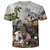 cheap 3D Animals Tops &amp; Bottoms-Multi Packs 4pcs Boys Crew Neck Short Sleeves Brown+Blue+Green+Gray T Shirt Tee Top Print Animal Vacation Daily Wear 100% Cotton Spring &amp; Summer