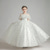 cheap Flower Girl&#039;s Dresses-TS  Princess Floor Length Flower Girl Dress Quinceanera Girls Cute Prom Dress Tulle with Bow(s) Elegant Fit 3-16 Years