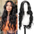 cheap Synthetic Trendy Wigs-Wig for Women Long Curly Wavy Wigs Natural Looking Synthetic Heat Resistant Fiber Wig, Lace Hairline Wig for Daily Use Cosplay