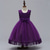 abordables Robes à Fleurs pour Filles-Robe de Demoiselle d&#039;Honneur Fille enfants Fille Robe de princesse Utilisation Mariage Soirée Elégant Magnifique Maille Couleur unie Sans Manches Col Ras du Cou Gris Rouge vin 4 ans et +