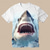 cheap Boy&#039;s 3D Animals-Multi Packs 3pcs Boys Crew Neck Short Sleeves Light Blue+Blue+White T Shirt Tee Top Print Animal Vacation Daily Wear 100% Cotton Spring &amp; Summer