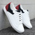 abordables Occasionnel-baskets décontractées à lacets blanches et bleues pour hommes – chaussures basses confortables pour un usage quotidien et des activités de plein air
