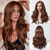 cheap Synthetic Trendy Wigs-Long Wavy Wigs for Women Hair Blend WigsWig Middle Part Natural Daily Use Hair Wig