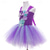 cheap Girl&#039;s Dress Up Costumes-Kids Girls&#039; Party Dress Rainbow Flower Sleeveless Performance Birthday Beautiful Sweet Polyester Knee-length Party Dress Swing Dress A Line Dress Summer 4-12 Years Pink Purple Light Blue