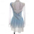 abordables Vestidos de Patinaje Artístico-Vestido de patinaje artístico Mujer Chica Patinaje Sobre Hielo Vestidos Azul cielo Costura asimétrica Malla Alta elasticidad Entrenamiento Competición Ropa de Patinaje Clásico Cristal / Strass Manga