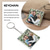 billige For kvinner-Personlig murpuzzle nøkkelring—Den beste gaven til mamma – DIY kunstbilde bryllup par eller interiørdekor