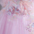 cheap Flower Girl&#039;s Dresses-Flower Girl Dress Kid&#039;s Girls&#039; Princess Dress Performance Wedding Party Elegant Beautiful Mesh Solid Color Sleeveless Crew Neck Pink Blue 4 years+
