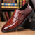 cheap Men&#039;s Premium Shoes-Men&#039;s Red Faux Leather Crocodile Pattern Double Monk Strap Shoes with Shiny Patent Finish – Formal Business &amp; Party Footwear