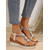 abordables Sandales de Vacances-sandales à plateforme en strass et perles de style bohème pour femmes – chaussures élégantes à bout ouvert et à bride élastique pour l&#039;été, la plage et les tenues décontractées