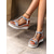 cheap Vacation Sandals-Women&#039;s Braided Platform Sandals with Rhinestone Details and Wedge Sole, Comfortable Summer Shoes for Beach and Casual Outings