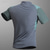 preiswerte Oberteile-Herren T-Shirt Wander-T-Shirt Ärmellos Viertelreißverschluss T-Shirt Muskelshirt Kurzarmhemd Außen Schnelltrocknend Training Weich Schweißableitend Sommer Frühling Spandex Polyester Patchwork Schwarz