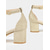 cheap Prom-Women&#039;s Stylish Gold Glitter Block Heel Sandals with Ankle Strap | Perfect for Prom and Weddings