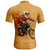 voordelige Heren shirts-Voor heren Wielrenshirt Korte mouw Fietsen T-shirt Shirt met 3 achterzakken Bergracen Ademend Sneldrogend Anatomisch ontwerp Lampenkatoen Zwart Geel Blauw Grafisch Sport Kleding