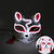 cheap 3D Night Lights-Carnival LED Fox Luminous Mask - Festival Party Light Up Decoration Prop, Internet Celebrity Live Streaming Gift AA Batteries Powered - 1PC