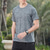 cheap Tees &amp; Shirts-Men&#039;s T shirt Short Sleeve Crew Neck Tee Tshirt Muscle T-Shirt Short Sleeve Shirt Outdoor Quick Dry Workout Soft Sweat wicking Polyester Burgundy Royal Blue Dark Blue Gym Climbing Camping / Hiking