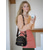 tanie Torby na ramię-damska czerwona torebka typu crossbody ze sztucznej skóry z regulowanym paskiem, wieloma przegródkami zapinanymi na zamek błyskawiczny i kompaktową konstrukcją – idealna do pracy, w podróż i do codziennego użytku