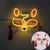 cheap 3D Night Lights-Carnival LED Fox Luminous Mask - Festival Party Light Up Decoration Prop, Internet Celebrity Live Streaming Gift AA Batteries Powered - 1PC