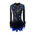 cheap Figure Skating-Figure Skating Dress Women&#039;s Girls&#039; Ice Skating Dress Blue Black Patchwork High Elasticity Training Competition Skating Wear Classic Crystal / Rhinestone Long Sleeve Ice Skating Figure Skating