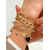 ieftine Accesorii de vacanta-Brățară aurie stratificată pentru femei, cu perle artificiale, pandantiv inimă, lanțuri cubaneze, bijuterii boho suprapuse, pentru femei și fete, accesorii de ținută casual pentru plajă, vacanță