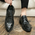 voordelige Formeel-heren zwarte ruitjespatroon imitatie leren oxford schoenen - formele veterschoenen voor zakelijk gebruik, bruiloften en speciale gelegenheden