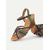 cheap Casual Sandals-Women&#039;s Multicolor Strappy Wedge Sandals with Adjustable Ankle Strap and Comfortable Sole for Summer Wear and Casual Outings