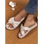 cheap Vacation Sandals-Women&#039;s Black Bowknot Espadrille Flat Sandals with Pearl Detail - Stylish Summer Slip-Ons for Casual Outings and Beachwear