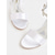 cheap Prom-White Satin Block Heel Bridal Sandals with Floral Ankle Strap – Perfect for Weddings and Receptions