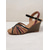 cheap Casual Sandals-Women&#039;s Multicolor Strappy Wedge Sandals with Adjustable Ankle Strap and Comfortable Sole for Summer Wear and Casual Outings