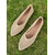 economico Ballerine da donna-ballerine beige slip-on fly-knit da donna con design in rete traspirante, suola leggera e vestibilità comoda per abbigliamento casual estivo e outfit quotidiani