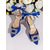 economico décolleté con cinturino-décolleté con tacco alto a punta in raso con cinturini alla caviglia con perle e nastri per donna - eleganti scarpe da sposa
