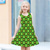 cheap 3D Shining Vision Dress-St. Patrick Girls&#039; 3D Graphic Four Leaf Clover Dress Sleeveless Summer Spring Vacation Daily Holiday Princess Beautiful Sweet Kids 4-12 Years Casual Dress A Line Dress Knee-length Regular Fit