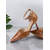 abordables Bombas Clásicas-Sandalias de tacón alto con diseño de cocodrilo y puntera puntiaguda en color marrón para mujer con tira en el tobillo: elegantes zapatos de fiesta y de oficina para ocasiones formales