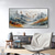 cheap Landscape Paintings-Handmade Original Colourful Mountains Oil Painting On Canvas Abstract Mountain Landscape Wall Art for Home Decor With Stretched Frame Without Inner Frame Painting
