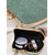 economico Clutch e borsette da sera-pochette da sera glitterata verde salvia da donna con catena di strass – elegante borsa per matrimoni, feste ed eventi formali colore argento nero rosa