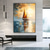 cheap Landscape Paintings-Handmade Oil Painting Canvas Wall art Decoration Abstract Knife Painting Landscape Sailboat Used for Home Decoration Frameless and Unstretched Painting