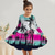 cheap 3D Cartoon Dress-Girls&#039; 3D Graphic Coconut Tree Dress Long Sleeve Summer Spring Vacation Daily Holiday Princess Beautiful Sweet Kids 4-12 Years Casual Dress A Line Dress Knee-length Regular Fit