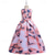 cheap Party Dresses-Kids Girls' Party Dress Floral Sleeveless Performance Special Occasion Elegant Princess Polyester Summer Spring 4-13 Years Red Blue Orange