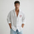 cheap Men's Elite Shirts-Men's Couples' Cotton Linen Shirt Valentines Day Shirt Heart Outdoor Vacation White Long Sleeve Turndown Summer Spring Clothing Apparel