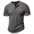 cheap Casual Henley Tee-100% Cotton Men&#039;s Henley Shirt Tee Short Sleeve Solid Color Plain Classic Style Buttons Henley Casual Daily Summer Spring &amp; Fall Black White Light Blue Henley T-Shirt