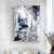 baratos Pinturas Abstratas-Pintura a óleo abstrata artesanal grossa sobre tela moderna, pinturas de textura de faca azul dourada, pintura à mão, grande arte de parede para decoração de casa, moldura pronta para pendurar ou sem