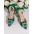 economico décolleté con cinturino-décolleté con tacco alto a punta in raso con cinturini alla caviglia con perle e nastri per donna - eleganti scarpe da sposa