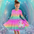 cheap 3D Unicorn Dress-Girls&#039; 3D Graphic Unicorn Dress Long Sleeve Summer Spring Vacation Daily Holiday Princess Beautiful Sweet Kids 4-12 Years Casual Dress A Line Dress Knee-length Regular Fit