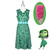 cheap Movie &amp; TV Theme Costumes-Inside Out 2 Disgust Joy Dress Outfits Costume Women&#039;s Movie Cosplay Cute Carnival Party