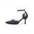 abordables Bombas Clásicas-Sandalias de tacón alto con diseño de cocodrilo y puntera puntiaguda en color marrón para mujer con tira en el tobillo: elegantes zapatos de fiesta y de oficina para ocasiones formales