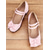 baratos década de 1950-Sapatos femininos mary jane rosa com tira de fivela dupla e detalhe de laço - sapatos de salto bloco estilo retrô fofos para ocasiões casuais e elegantes